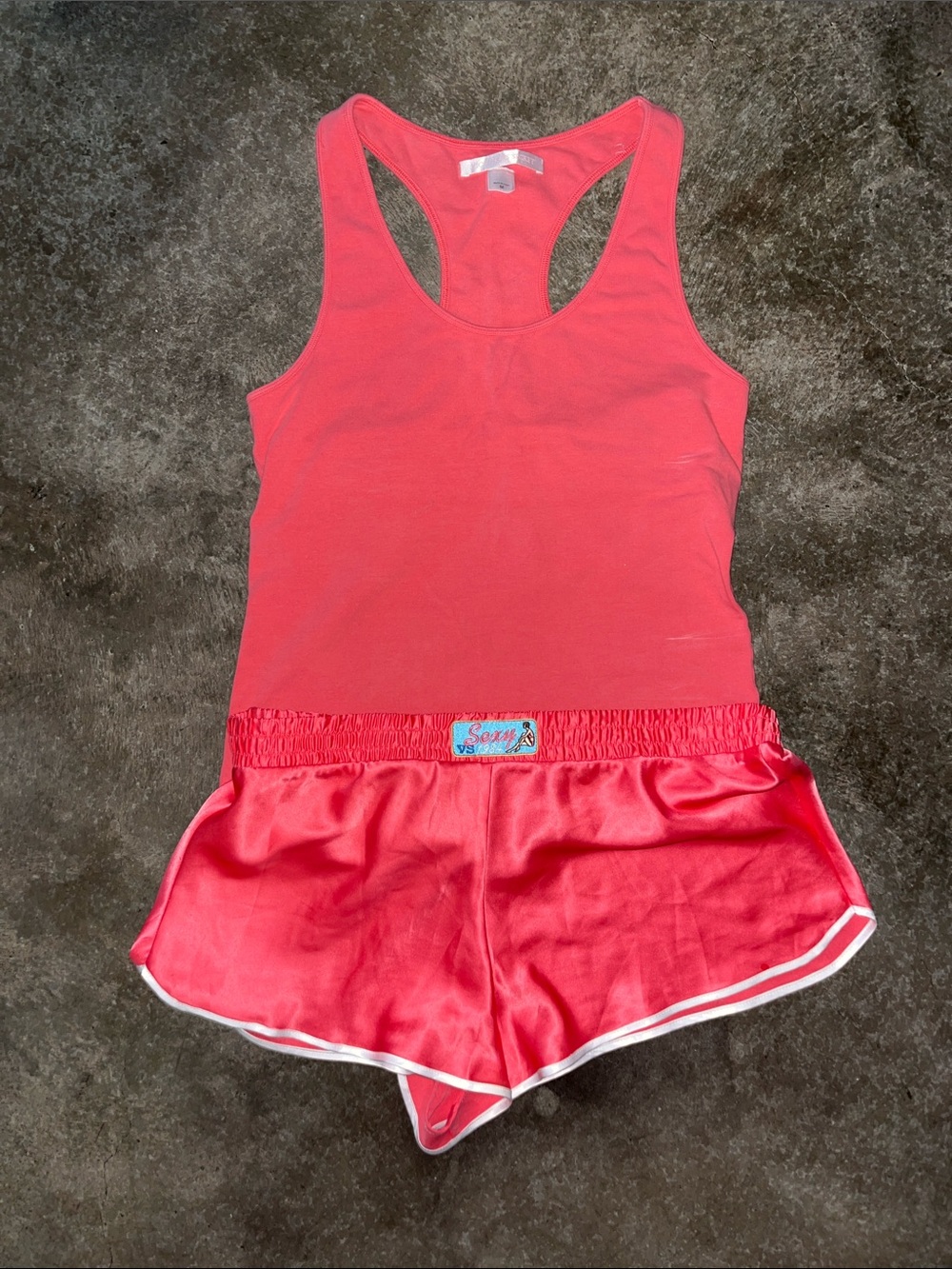 Victoria's Secret Coral Pink Racerback Tank Top